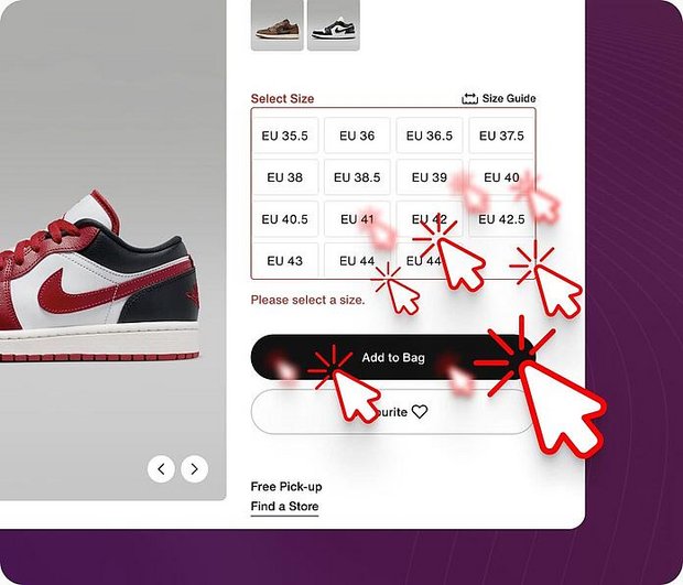 Alarming website visitor behavior event recordings
