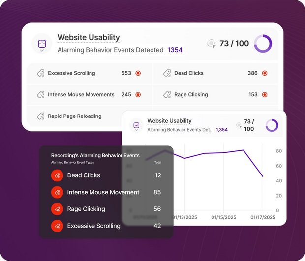 Website usability insights